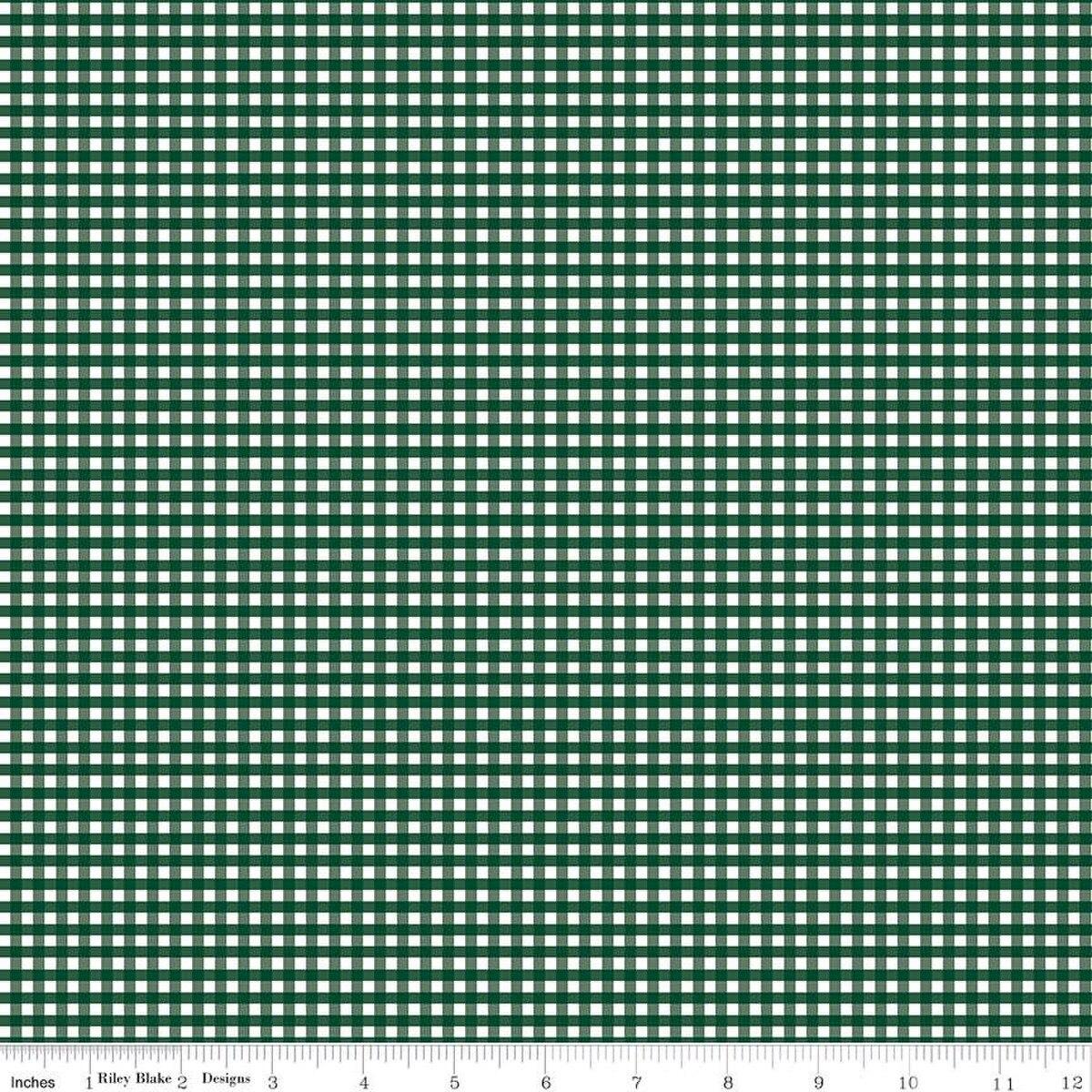 8_Small_Gingham-Christmas_Green_C440-CHRISTMASGREEN_Cotton_Fabric