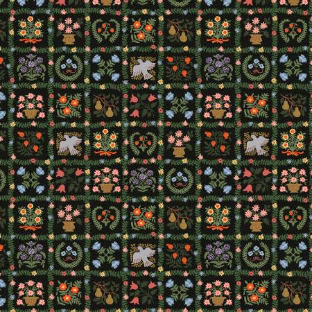 Gracie-Garden_Album_Black_RP1703-BK3_Cotton_Fabric