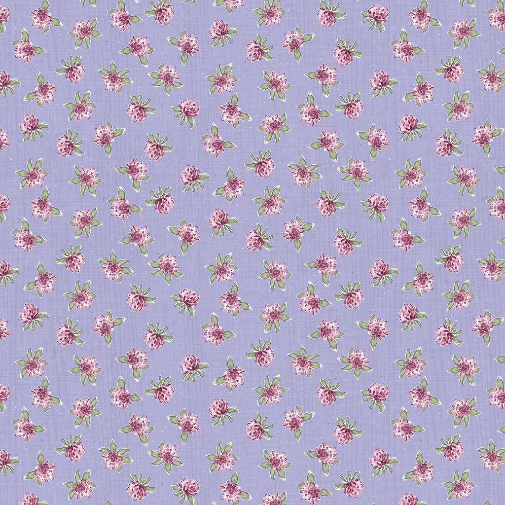 Sweet_Honey_Bee-Pink_Floral_Toss_Purple_W115-006-416_Cotton_Fabric