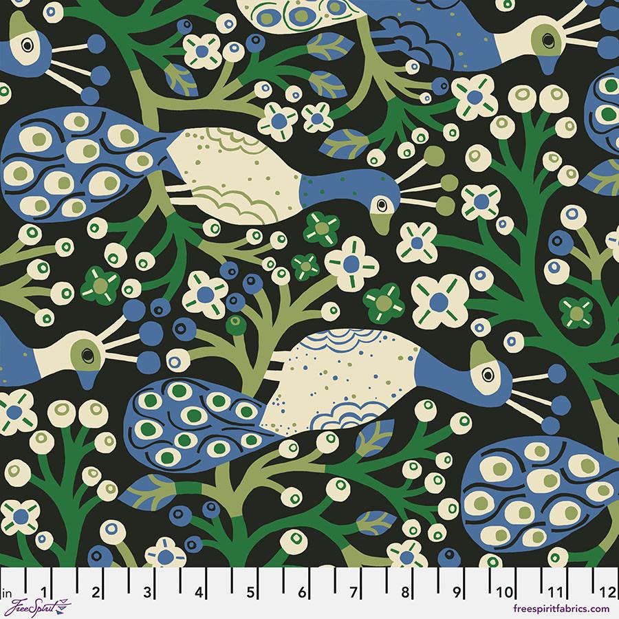 The_City_Of_Dreams-Holland_Park_Black_PWMF061_BLACK_Cotton_Fabric
