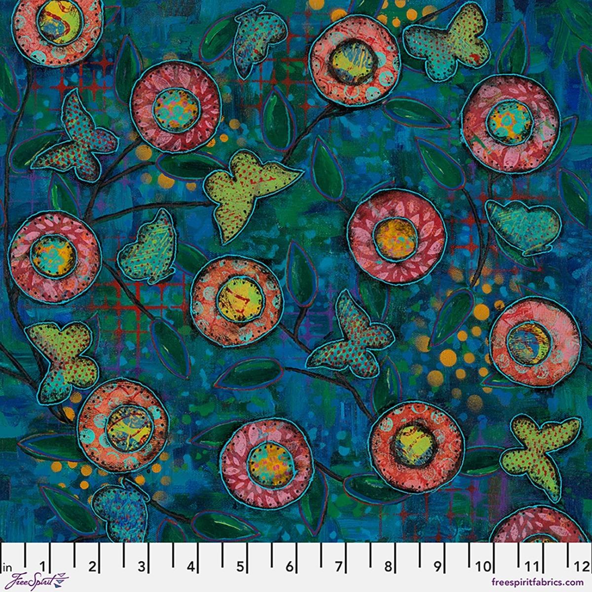 Wings_Of_Wonder-Tapestry_Blue_PWSP114_BLUE_Cotton_Fabric